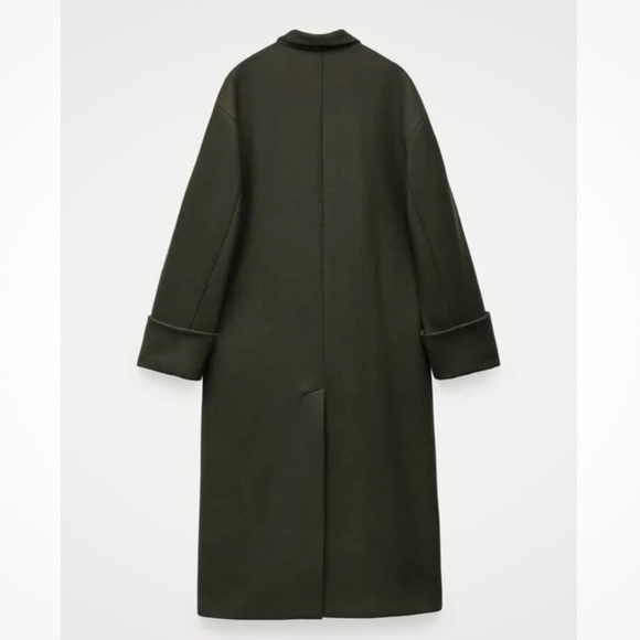 Zara Manteco Wool Scarf Coat ZW collection - Picture 5 of 16